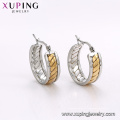 E-586 xuping fashion design simple strass boucles d&#39;oreilles créoles Hoop pour les femmes